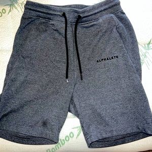 Men’s alphalete shorts - size small - grey